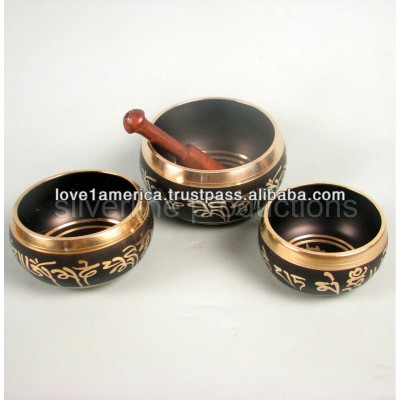 meditational metal singing bowls